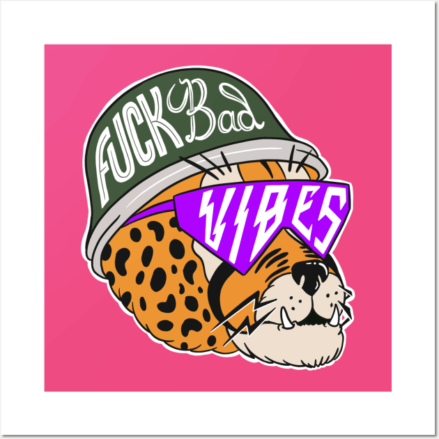 Fuck Bad Vibes 2 Wall Art by ribandcheese